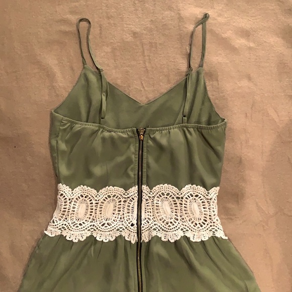 Green Beachy Romper - Picture 2 of 3